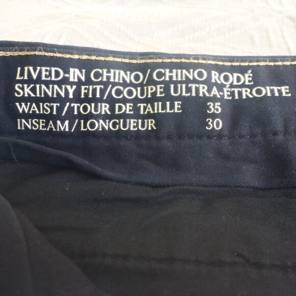 Banana Republic Skinny Lived-In Chino Navy - Picture 4 of 8